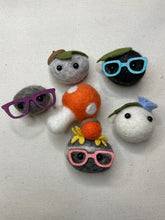 Load image into Gallery viewer, Felted Wool Stone Softie Magnet Set of 6