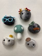 Load image into Gallery viewer, Felted Wool Stone Softie Magnet Set of 6