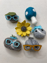 Load image into Gallery viewer, Felted Wool Stone Softie Magnet Set of 6
