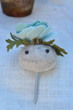 Load image into Gallery viewer, Stone Softie Plant Pal - Sky Blue Bloom