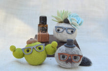 Load image into Gallery viewer, Stone Softie Vehicle Vent Clip/ Essential Oil Diffuser - Pistachio and Sky Blue Succulents With Driving Glasses