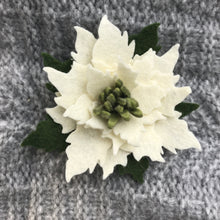 Load image into Gallery viewer, Felt Poinsettia Brooch - Ready to Ship
