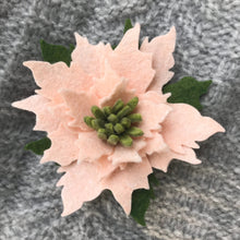 Load image into Gallery viewer, Felt Poinsettia Brooch - Ready to Ship