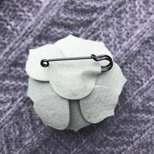 Load image into Gallery viewer, Felt Succulent Brooch - Mottled Green/ Mint