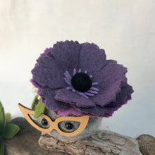 Load image into Gallery viewer, Felted Wool Stone Softie - Aubergine