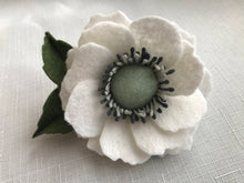 Load image into Gallery viewer, Merino Wool Blend Felt Floral Brooch/ Coat Pin