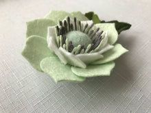Load image into Gallery viewer, Merino Wool Blend Felt Floral Brooch/ Coat Pin