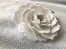 Load image into Gallery viewer, Merino Wool Blend Felt Floral Brooch/ Coat Pin