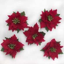 Load image into Gallery viewer, Felt Poinsettia Brooch - Ready to Ship
