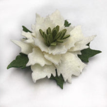 Load image into Gallery viewer, Felt Poinsettia Brooch - Ready to Ship