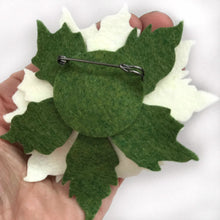 Load image into Gallery viewer, Felt Poinsettia Brooch - Ready to Ship