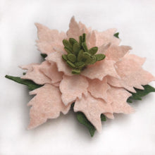 Load image into Gallery viewer, Felt Poinsettia Brooch - Ready to Ship