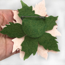 Load image into Gallery viewer, Felt Poinsettia Brooch - Ready to Ship
