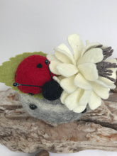 Load image into Gallery viewer, Felted Wool Stone Softie - Ladybug Friend