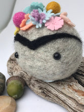 Load image into Gallery viewer, Felted Wool Stone Softie - Frida Kahlo