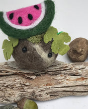 Load image into Gallery viewer, Felted Wool Stone Softie - Watermelon Patch
