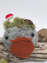 Load image into Gallery viewer, Felted Wool Stone Softie - Bearded Hip Dude