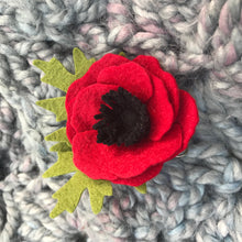 Load image into Gallery viewer, Merino Wool Felt Flower Pin - Ready to Ship