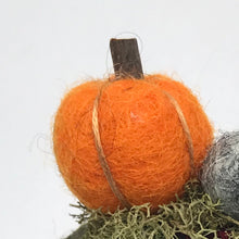 Load image into Gallery viewer, Felted Wool Stone Softie - Pumpkin Patch