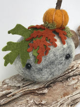 Load image into Gallery viewer, Felted Wool Stone Softie - Pumpkin Patch