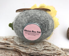 Load image into Gallery viewer, Felted Wool Stone Softie - Peach Fascinator Fancy Lady