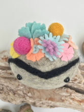 Load image into Gallery viewer, Felted Wool Stone Softie - Frida Kahlo
