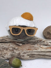 Load image into Gallery viewer, Felted Wool Stone Softie - Egg Head