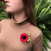Load image into Gallery viewer, Merino Wool Felt Flower Pin - Ready to Ship