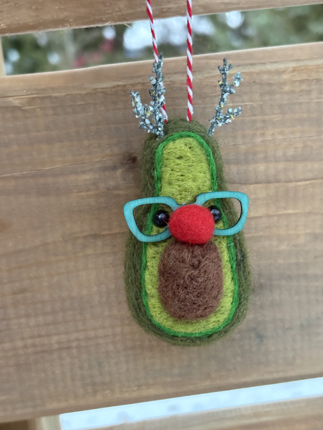 Felted Wool Stone Softie Ornament - Adopt-A-Thon Adoptee!