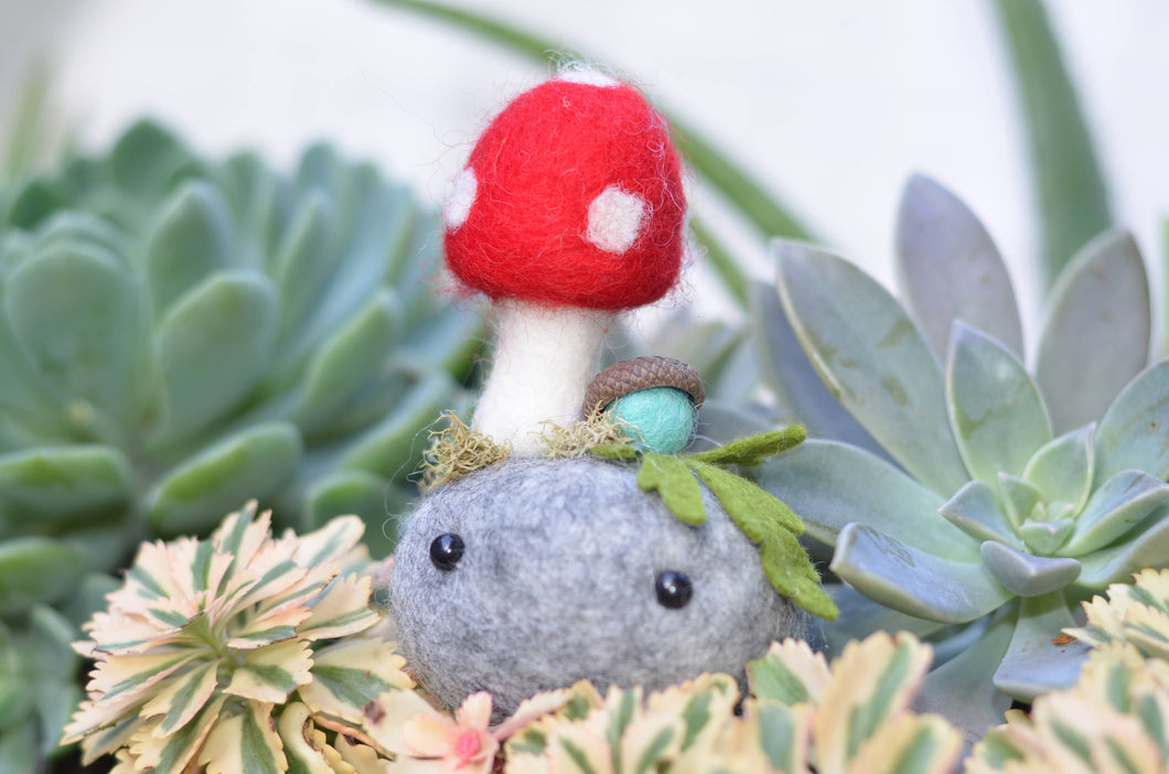 Stone Softie Plant Pal - Red Toadstool