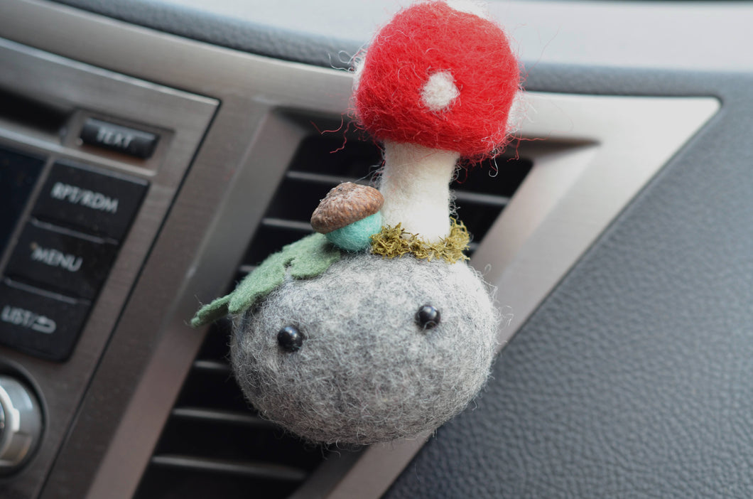 Stone Softie Vehicle Vent Clip/ Essential Oil Diffuser - Red Toadstool
