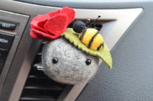 Load image into Gallery viewer, Stone Softie Vehicle Vent Clip/ Essential Oil Diffuser - Bumblebee Buddy
