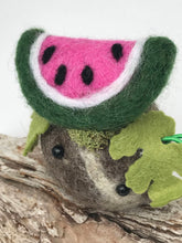 Load image into Gallery viewer, Felted Wool Stone Softie - Watermelon Patch
