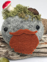 Load image into Gallery viewer, Felted Wool Stone Softie - Bearded Hip Dude
