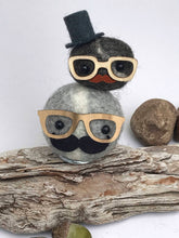 Load image into Gallery viewer, Felted Wool Stone Softie - Dapper Dudes Stack
