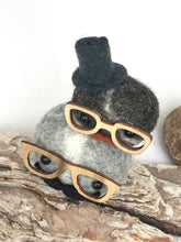 Load image into Gallery viewer, Felted Wool Stone Softie - Dapper Dudes Stack
