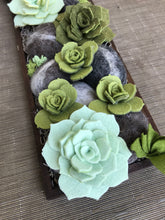 Load image into Gallery viewer, Large Wall Garden - Violet/ Mint/ Moss Succulents
